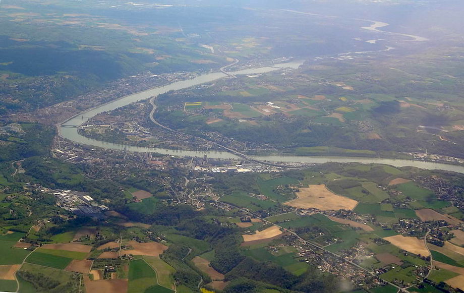 Vue aérienne de Vienne en Isère