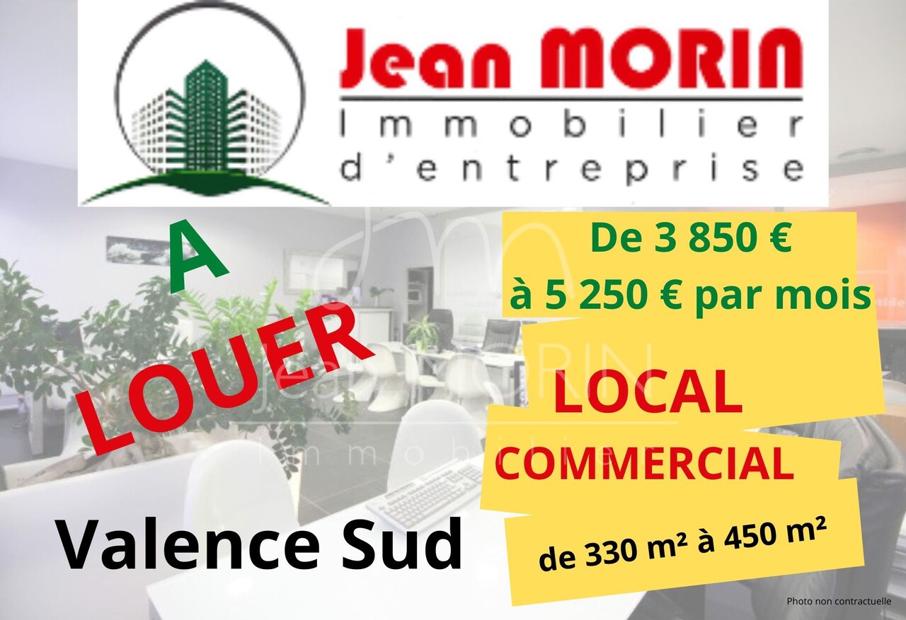 Local commercial en location de 330 m² à 450 m² proche VALENCE SUD