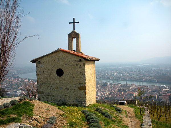 Vue sur Tain l'Hermitage sur Rhône