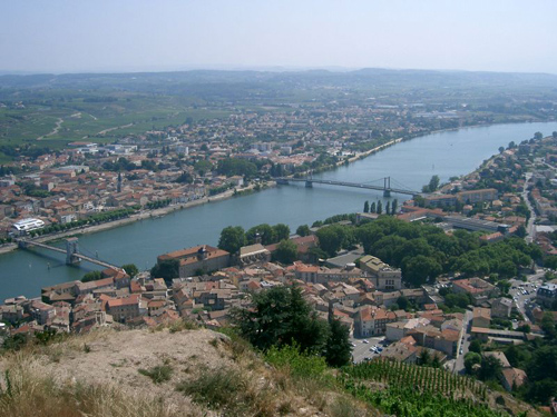 Vue sur Tournon sur Rhône